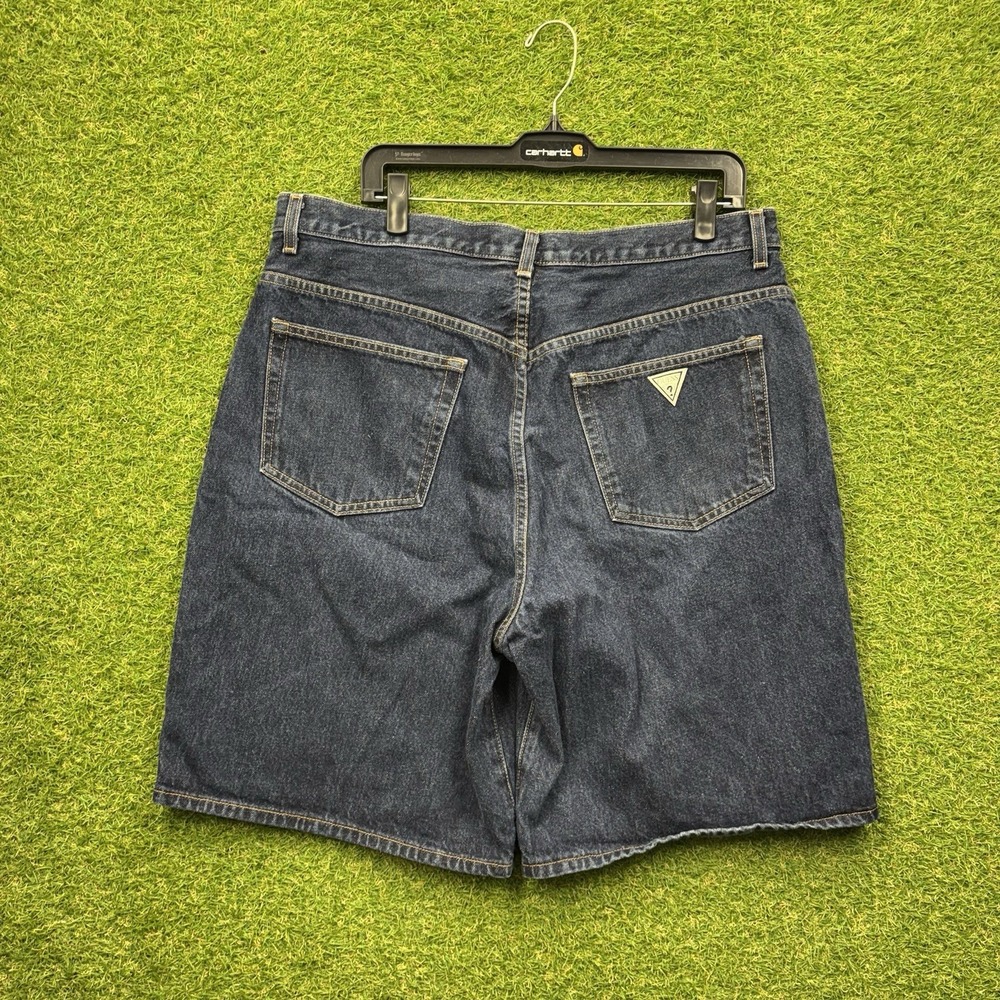 Vintage 90s Guess Jean Shorts Mens 38 Baggy Skater y2k Denim Jorts Style 10975
